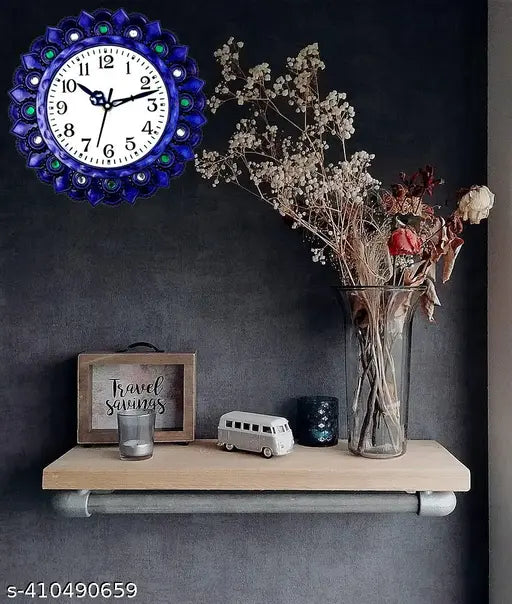 DESIGNER DECORATIVE PREMIUM STONE WALL CLOCK 26cm x 26cm