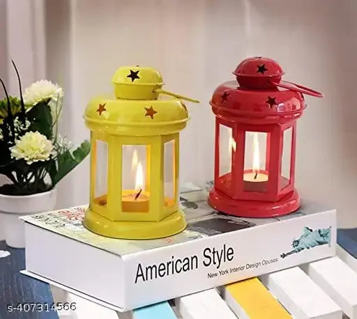 HOME  DECOR TEALIGHT LANTERN FOR FESTIVAL DECORATION | STAR LANTERN |  ( PACK OF 2PC )