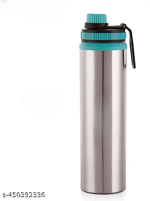 PIQUANT KITCHENWARE Eco Sipper Stainless Steel Single Wall Water Bottle with Screw Cap/Fridge Refrigerator Bottle/ 100% Leak Proof/Office Bottle/School Bottle, 900ml Pack of 2