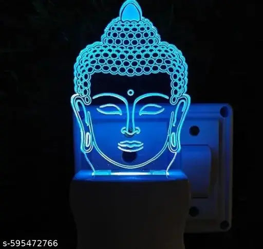 God Buddha LED 3D Illusion Night Light Lamp 7 Colour Changing Lighting Decorative Night Lamp  For Home, Bedroom Best Gift Kids Room, Home Office, Festival Gift