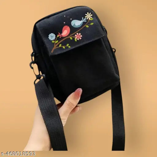 Mobile Sling Bag for Women & Men, Small Sling Bag for Women, Phone Bag with Adjustable Cotton Strap