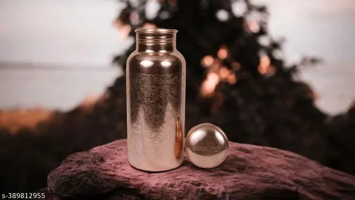 Ananya Inc Embossed Copper Bottle 500 ml