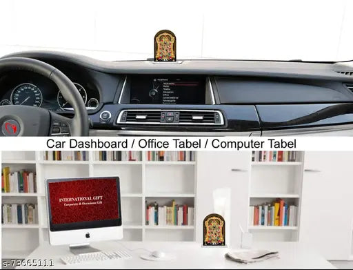 AUTOEASY Tirupati Balaji idol for Car Dashboard murti Tirupati Balaji idol for home Spiritual Gift Item & Statue for Bhagwan Temple /Pooja/ Home Decor / Office / Study Table, Holy Statue, Decorative Showpiece