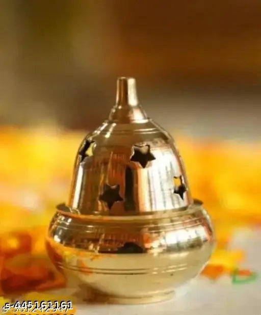 Brass Diya for Puja Akhand Diya Jyothi Oil Lamp Deepak for Diwali Mandir Decor Small
