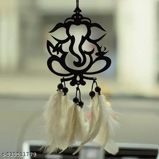 Acrylic Ganesha Hanging for Car Mirror, Dream Catcher, Interior Accessories, Decoration