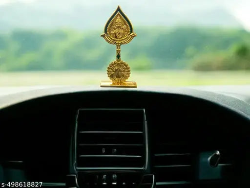 Mayil with god murugan face vel for car dashboard