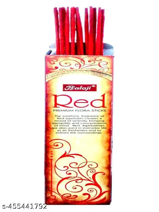 Balaji RED Flora Stick Natural Agarbattis (150 g) (Pack of 3)