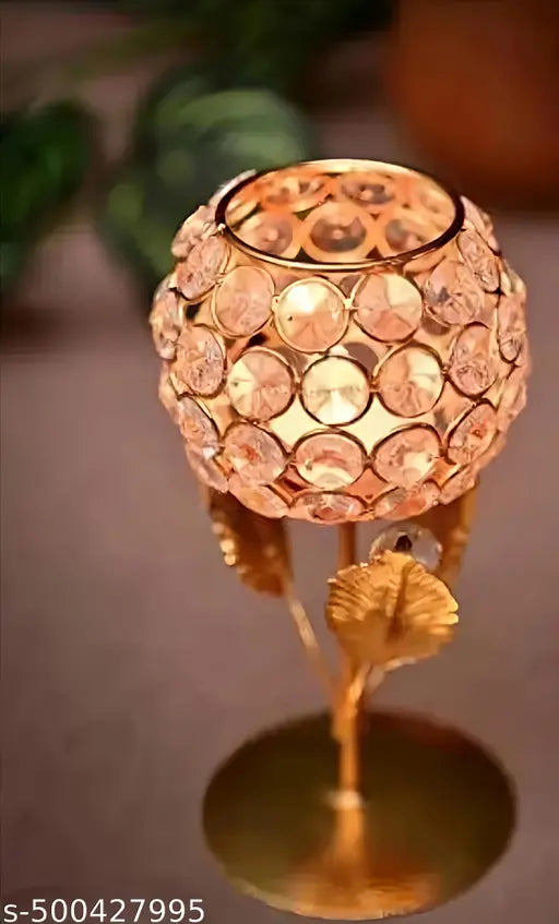 Decorative showpiece cristal candle holder