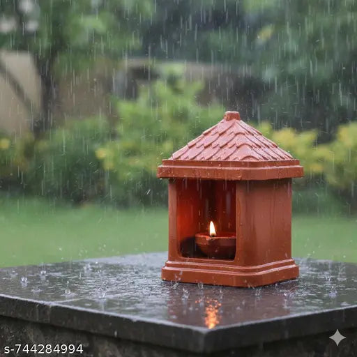 Handcrafted Terracotta Akhand Narkel Diya Traditional Mitti Diya for Pooja, Tulsi Decor, Diwali & Festive Lighting | Eco-Friendly Home Décor | Ideal for Puja Ghar