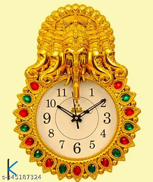Five Face Ganesh Ji Wall Clock