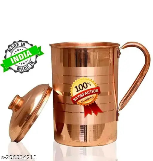 Copper Water JUG 1.5 L for Water Storage, Health Benefits, Gift Purpose