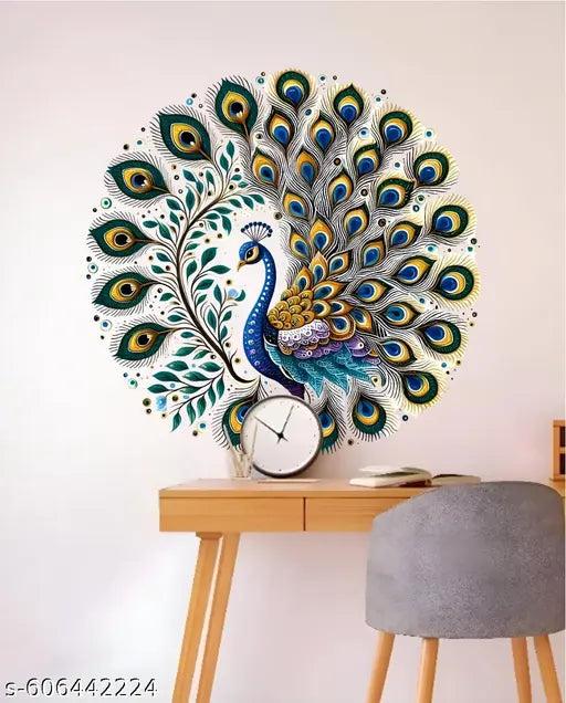 BP Arts decorative peacock wall sticker for home decor