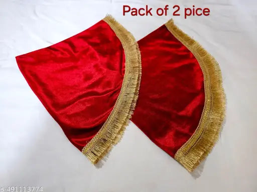 Puja aasan for God Mandir/Prasad Thali Cover Pack Of 2