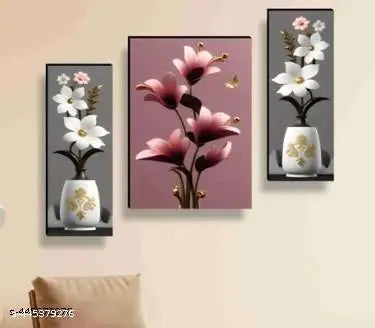 Set Of 3 Wall Painting For Living Room Home Décor Gift Item Etc