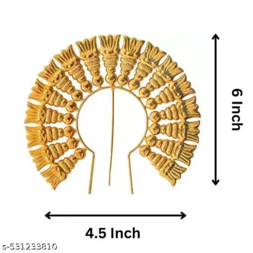 Gold Plated God Arch for Varalakshmi Pooja Decoration and Navaratri Pooja | Decorative Arch for God Idols Arch for Idols and Pooja | Varalakshmi Decoration Items