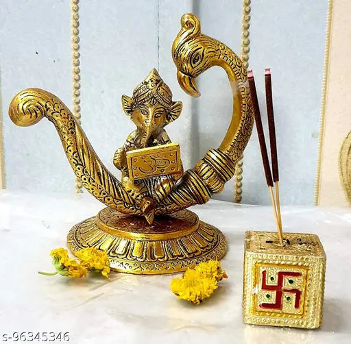 Pranjals House Beautiful Metal Ganesh  Idols & Figurines
