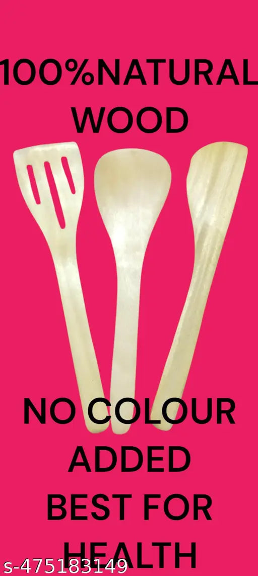 Wooden ladles,spatulas, Tong,Presser for cooking and serving (Pack of 9))