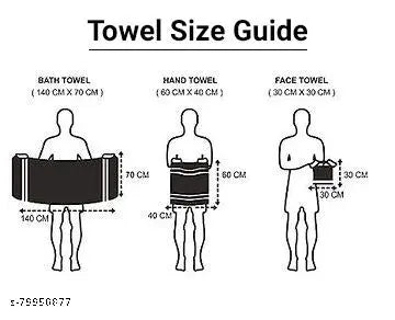 Cotton Jacquard Design Pack of 2 Bath Towels - 350 GSM - Large Size - 75x150 CM