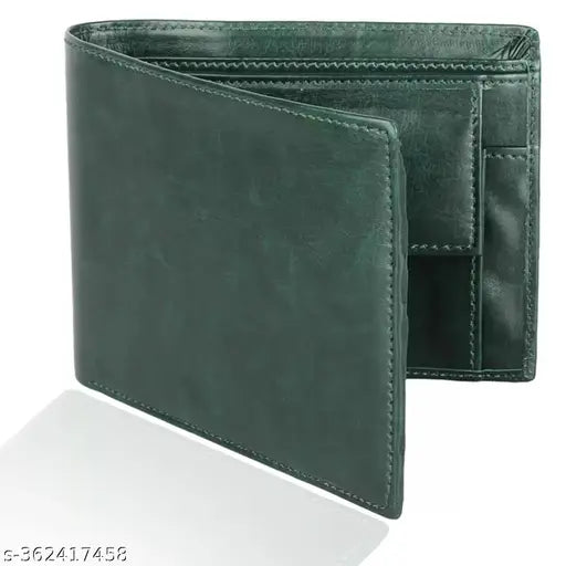 Leather Purse For Man Gents Wallet Green