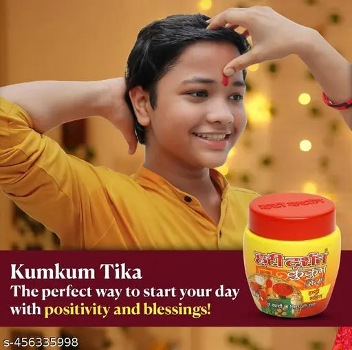 Hari Darshan Chandan Tika Combo Pack of 5 | Pure Sandalwood Paste | Chandan Kesar Tika | Ashtagandha Tika | Kumkum Roli | White Tika Tilak | For Daily Pooja and Hawan