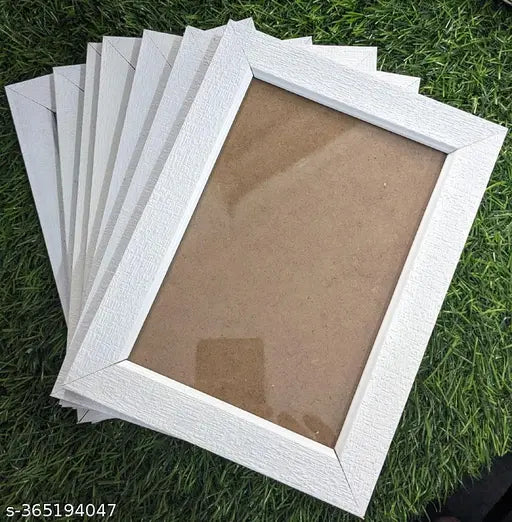 White 5x7 Photo Frame , Photo Frame Family, Frame Photos Glass Wall Photo Frames Wood, Customized Gift Best Friends Reel Photo Collage gift for Friends, BFF with Frame, Birthday Gift,Anniversary Gift Wall (1" White 5X7-7)