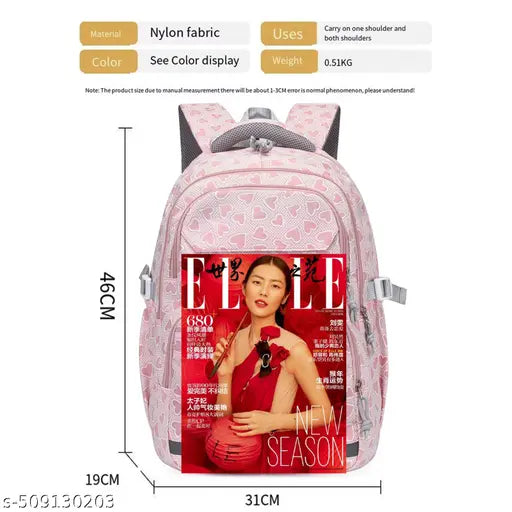 26 Litre,(sky blue) Stylish & Trendy Water Resistant Hi Storage School Collage Travel Backpack Bag for Girls & Women, 18 Inch