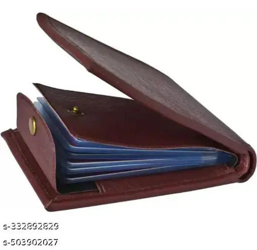 Brown leather belt+ wallet