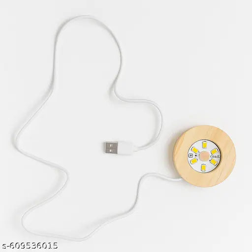 3D Mohammad Islamic Crystal Ball Night Lamp with LED Wooden Base