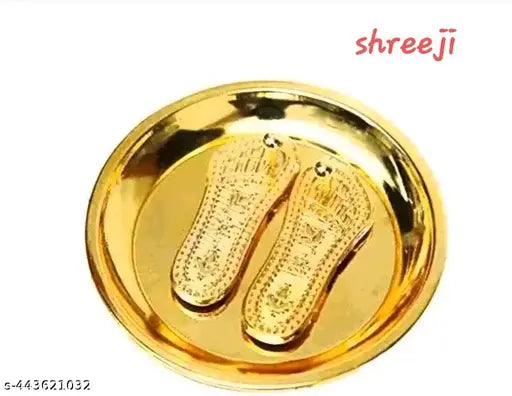 Special Charan plate made up of metal laxmi Maa Charan paduka