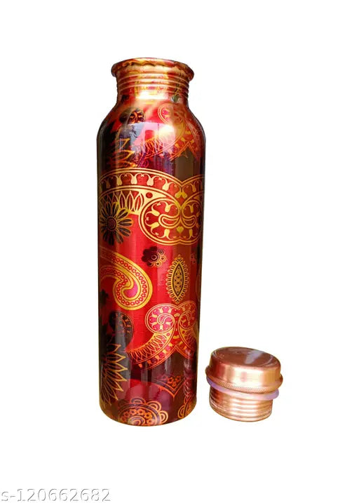 Craft World Copper Bottle,100% Pure Copper Bottle for Water 1250 ml Bottle  (H-10.5 Inch)