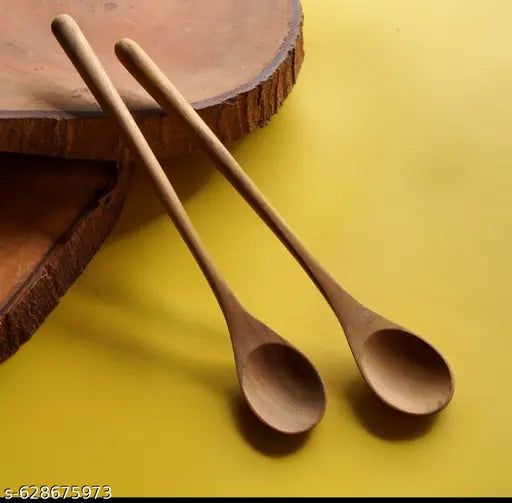 WOOD SPOON BROWN COLOUR (PACK OF 2