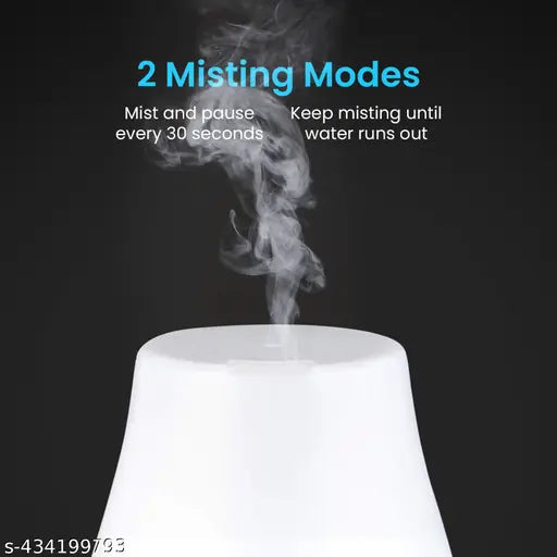 Rene Maurice Essential Oil Aroma Diffuser, 5-in-1 Premium Humidifier, Fragrance Aroma Diffuser with 7 LED Color Changing Light (White, 200ML)