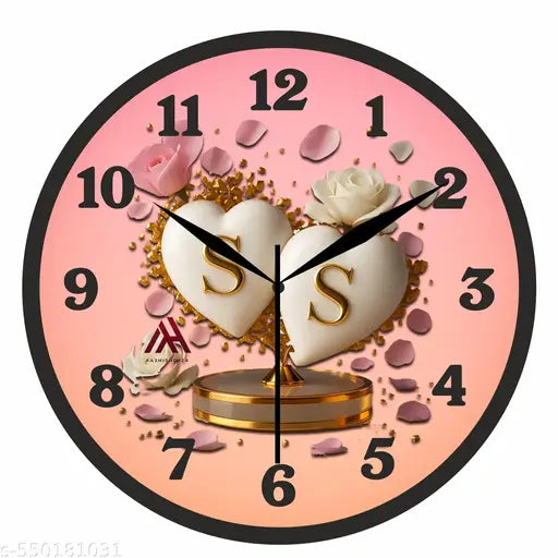 New SS Latter Wall Clock for Home