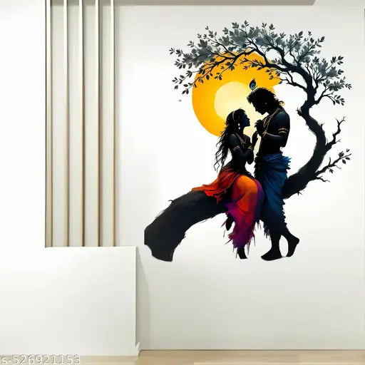 WallBirds Radha Krishna  Wall Stickers for Home