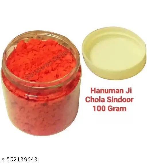 Saraswati Gallery Natural Hanuman Sindoor, Hanuman Sindoor, Hanuman Sindur, Orange Sindoor, Bajrangbali Sindoor, Hanuman Ka Chola, Pooja Orange Sindoor, Sindoor Powder For Pooja, Orange Pooja Powder Pack of 100 Gram
