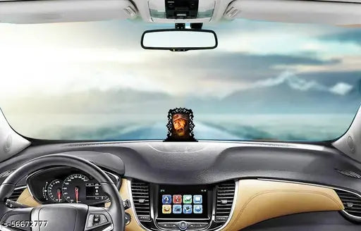 AUTOEASY Saibaba idol for Car Dashboard sai baba Idol for home Lord Spiritual Gift Item & Statue for Bhagwan Temple Pooja Home Decor Office Study Table Holy Statue Sai Decorative Showpiece