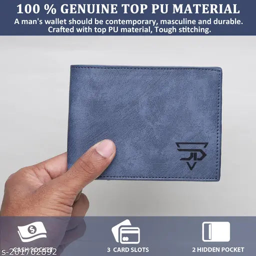 Craft Line Attractive Sky Blue Wallet two fold Wallets For Men