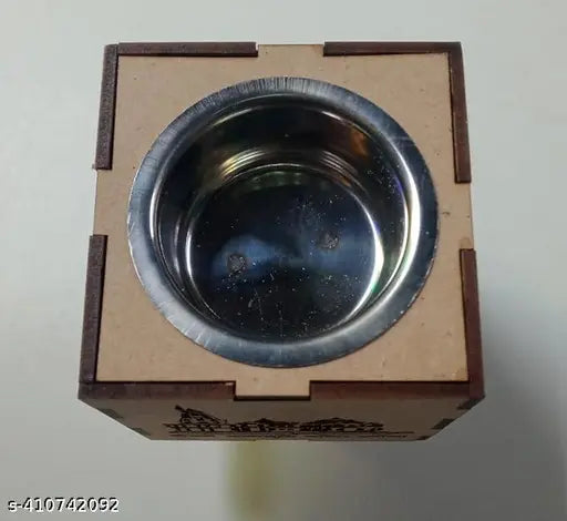 Ram Mandir Ayodhya Kapoordani , Kapurdani , Night Lamp With Kapoordani , Incence Holder , Dupdani , Bukhurdani ,Electric Ceramic Kapoor Dani Stand Kapur Incense Burner Oil Diffuser Cum Night Lamp With Switch For Mandir Gift Pack Of 1