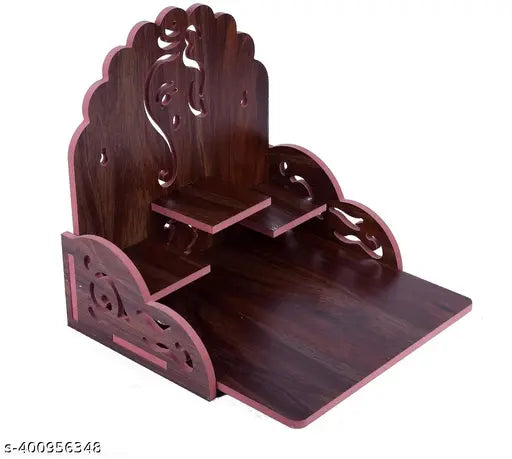 Siddh peeth pitambara Handcrafted Wooden Home Temple Ideal for Religious Devotion and Decor for Daily Worship Space like Home, office, Shop 327