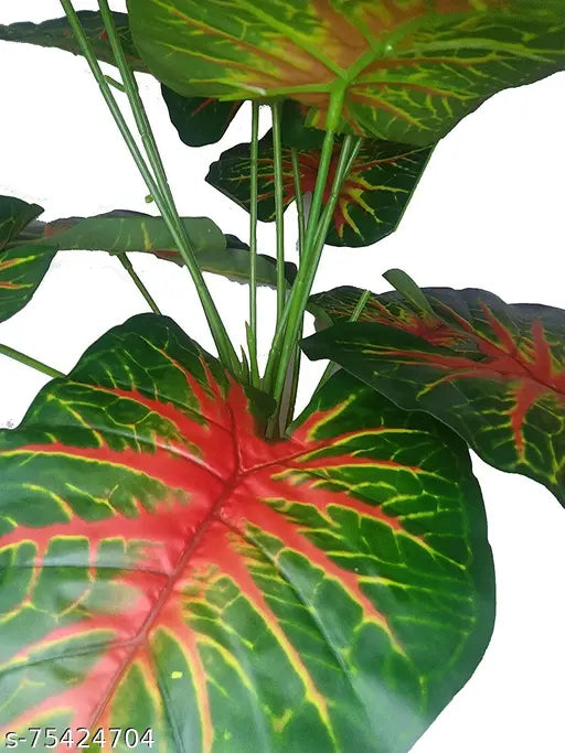 VEEROM Artificial Plant With 18 Long Leaves | Height 60 CM |  Without Pot