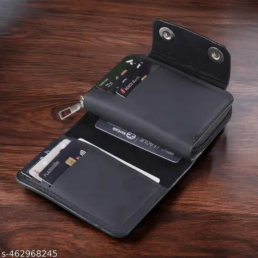 Unique Pocket Sized Stitched PU Leather Credit Debit Business Card Holder Wallet for Men & Women32
