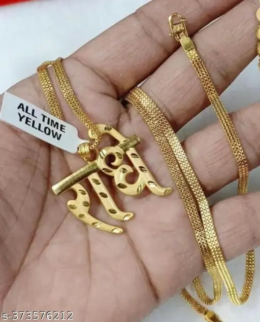 One gram gold plated radhe pandel and chain