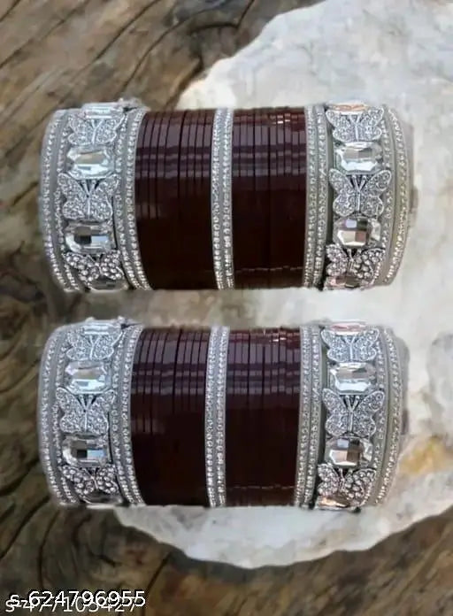 Trendy Fancy chunky bangles/Diva bracelet and bangles/plain patti / Bridal Fancy /Punjabi /Rajasthani /Bridal Fashion Jwellery/Beauty and Ethnic Wear jewellery bangles woman bangles/ wedding bangles set for women and girls