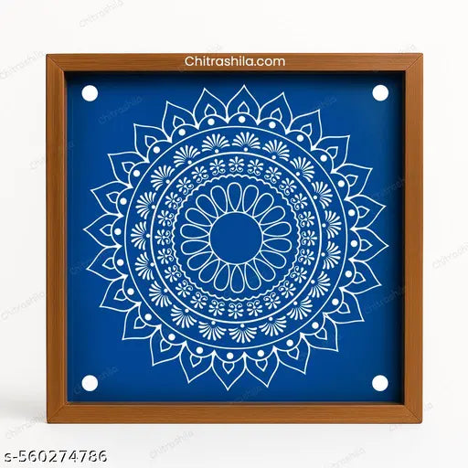 Chitrashila Intricate Mandala Stencil for Rangoli Art ( Wooden Rangoli Stencil) - S03