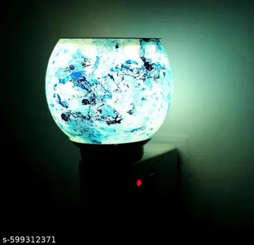 Kapoor Dani Fragnance Night lamp Electric Incense Burner, Aroma Oil Burner with Night Lamp, Aroma Kapoor Dani, Electric Kapur Burner