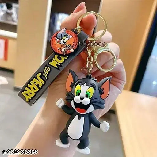 Cute Tom and Jerry Keychain for Girls and Boys Mickey Mouse Keychain Set for School Bags, Bike, Car etc Best Birthday Gifts Keychain for Kids