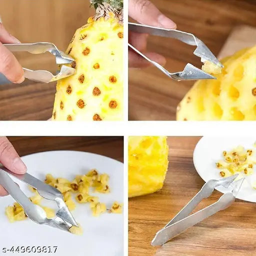 1 Pis  Stainless Steel Convenient Seed Remover Pineapple Eye Peeler