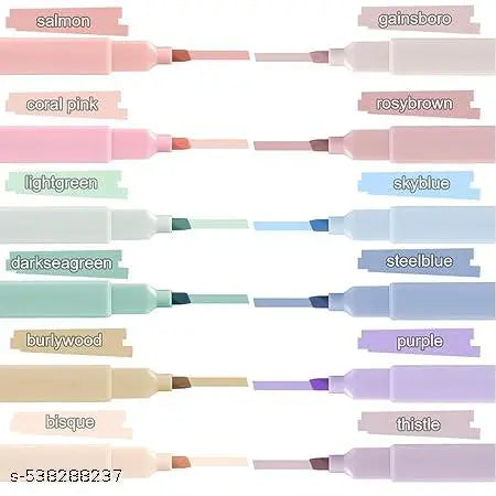 DOMS FLEXIFIND® Aesthetic Highlighter Pastel, 12 Pieces Highlighter Pen, Text Marker Pens, Highlighter, Pastel Highlighter, School Supplies Aesthetic for Journaling Note Take School Office Stationary