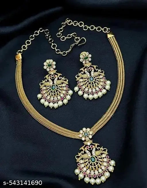 Traditional Jewellery Set, Choker,Necklace,Jewellery Set,Indian Wedding Jewellery Set,Maangalyam/Murukku,South Indian,Maharastrian,High Quality Set For Women & Girls