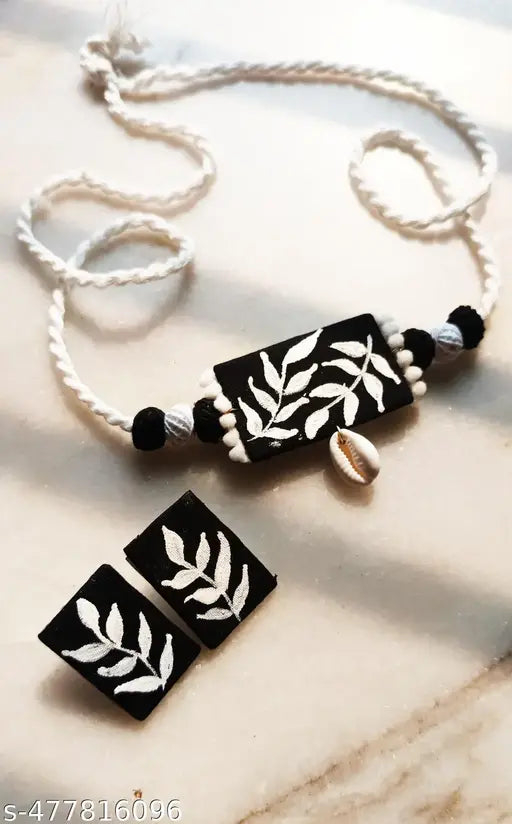 Handmade jewellery collection fabric work hand work joker reasonable price most demanding jewellery set